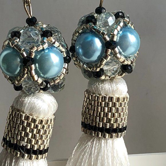 HENDMADE earrings long several colors - Picture 4 of 15